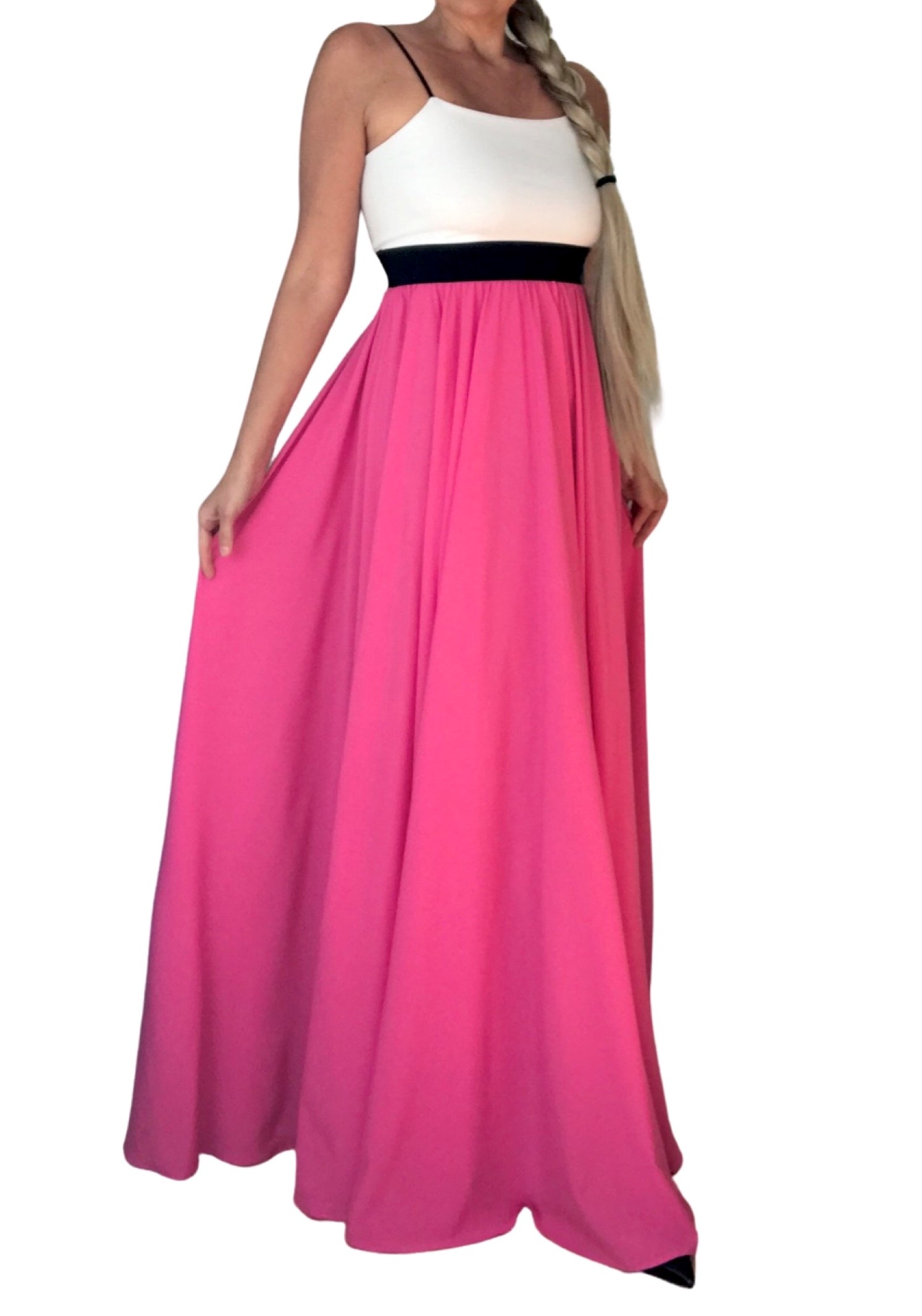 Dlouhé letní šaty BOROS DR-L-PIW01